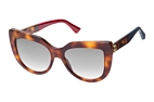 Gucci GG 0164S 001 Havana / Verlaufsglas GrauPerspektivenansicht Thumbnail