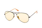 Ray-Ban Aviator RB 3025 002/58 small Schwarz / GelbPerspektivenansicht Thumbnail