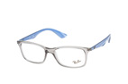 Ray-Ban RX 7047 5196 Grijs / Transparant  / Blauw perspective view thumbnail