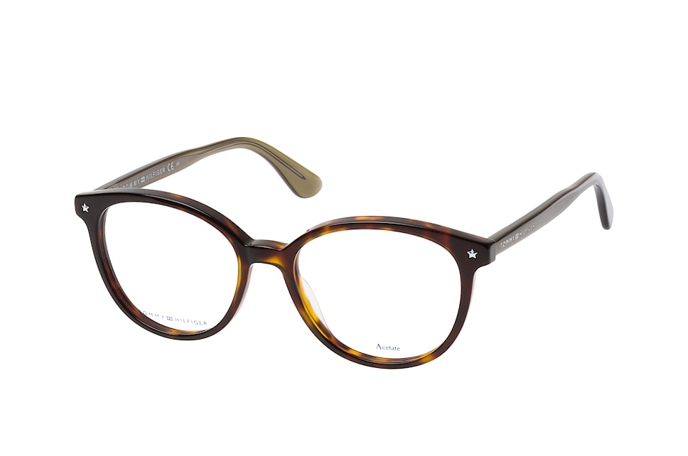 Tommy Hilfiger TH 1552 086, Inkl. Gläser, Quadratische Brille, Damen Havana