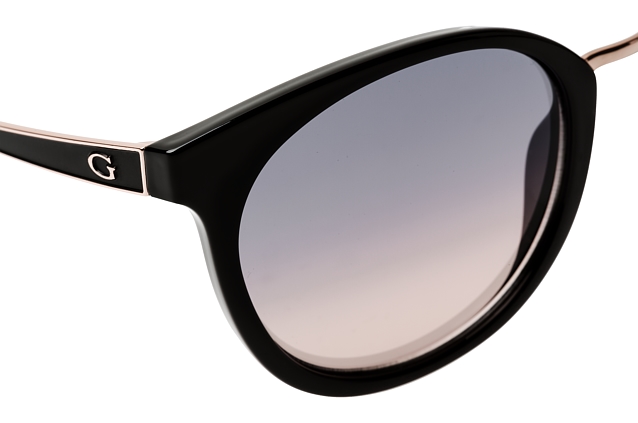 Lunettes De Soleil Guess GU7459 05Z 52 - Noir (Nero) - Mixte Adulte - Fabriqué En Italie Avec étui - 14