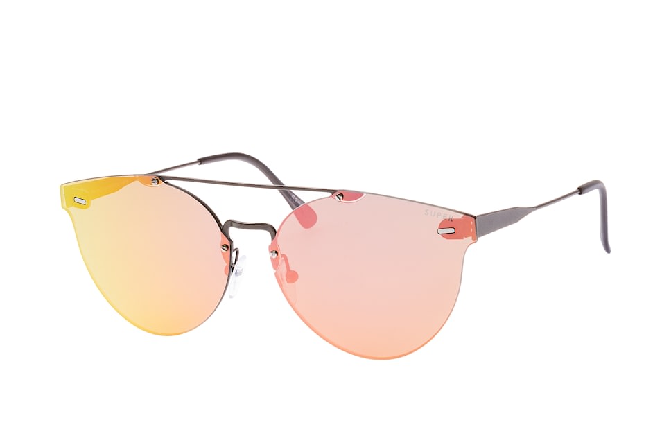 Super by Retrosuperfuture Tuttolente Giaguaro Pink Dsv/l, Aviator Sonnenbrillen, Dunkelgrau