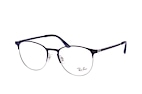 Ray-Ban RX 6375 2861 small Bleu / Argent vue en perpective Thumbnail
