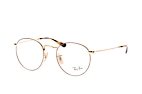 Ray-Ban ROUND METAL RX 3447V 2620 L Goudkleurig / Havana perspective view thumbnail