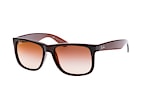 Ray-Ban Justin RB 4165 601/8G Braun / Verlaufsglas BraunPerspektivenansicht Thumbnail