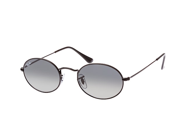 ray ban oval sunglasses black