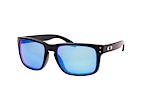 Oakley Holbrook OO 9102 F1 large Schwarz / LilaPerspektivenansicht Thumbnail