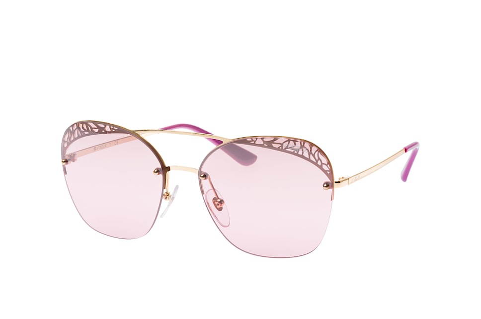 Vogue Eyewear VO 4104S 280/7A, Quadratische Sonnenbrille, Damen Goldfarben