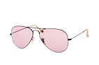 Ray-Ban Aviator large RB 3025 L0205 Schwarz / LilaPerspektivenansicht Thumbnail
