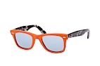 Ray-Ban Wayfarer RB 2140 901 Orange / Grau / Havana / Polglas BlauPerspektivenansicht Thumbnail