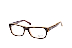 Ray-Ban RX 5268 5119 Braun / GelbPerspektivenansicht Thumbnail
