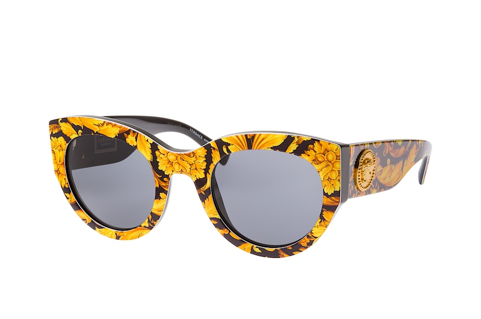 Versace VE 4353 528387, Cat Eye Sonnenbrille, Damen Gelb