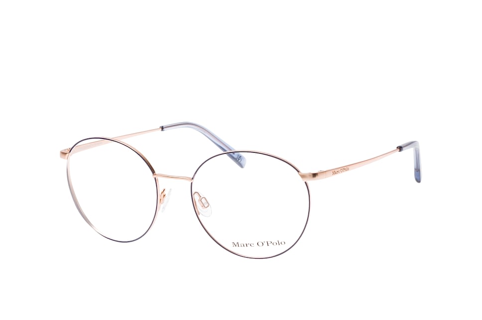 Marc O'polo Eyewear 502122 27, Inkl. Gläser, Runde Brille, Damen Goldfarben