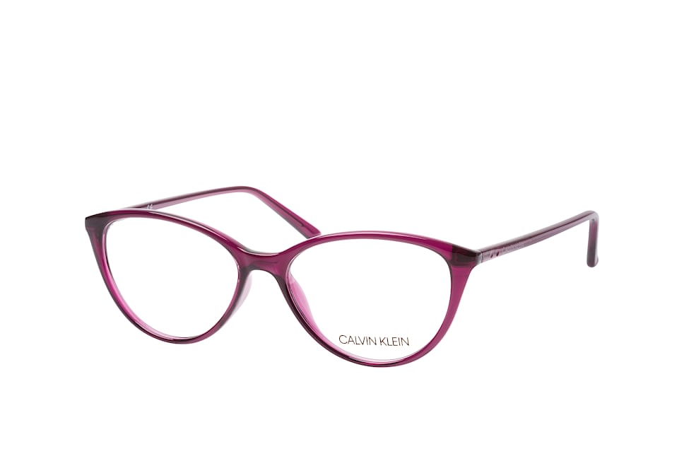 Calvin Klein CK 18543 510, Inkl. Gläser, Cat Eye Brille, Damen Lila