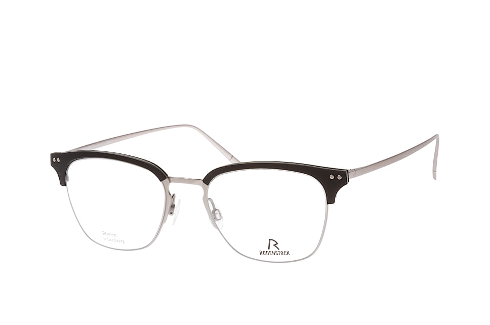 Rodenstock R 7082 A, Inkl. Gläser, Quadratische Brille, Herren Schwarz