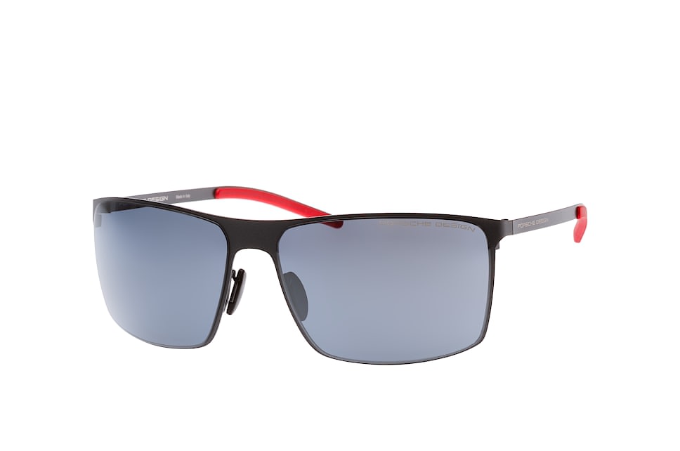 Porsche Design P 8667 A, Quadratische Sonnenbrille, Herren Schwarz