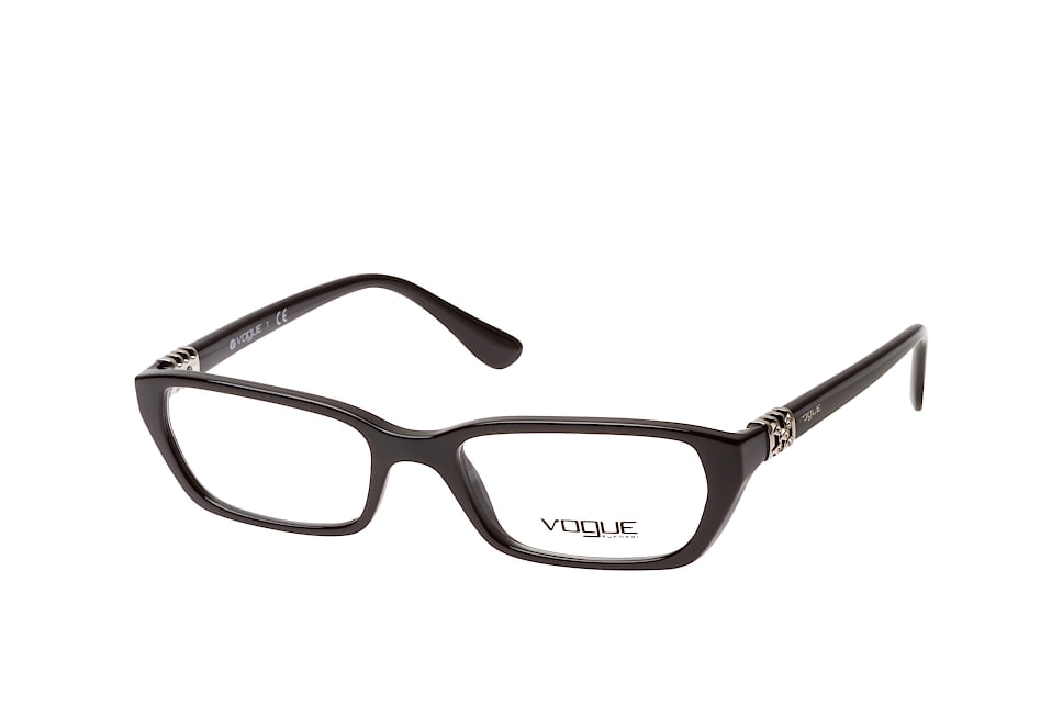 Vogue Eyewear VO 5241B W44, Inkl. Gläser, Rechteckige Brille, Damen Schwarz