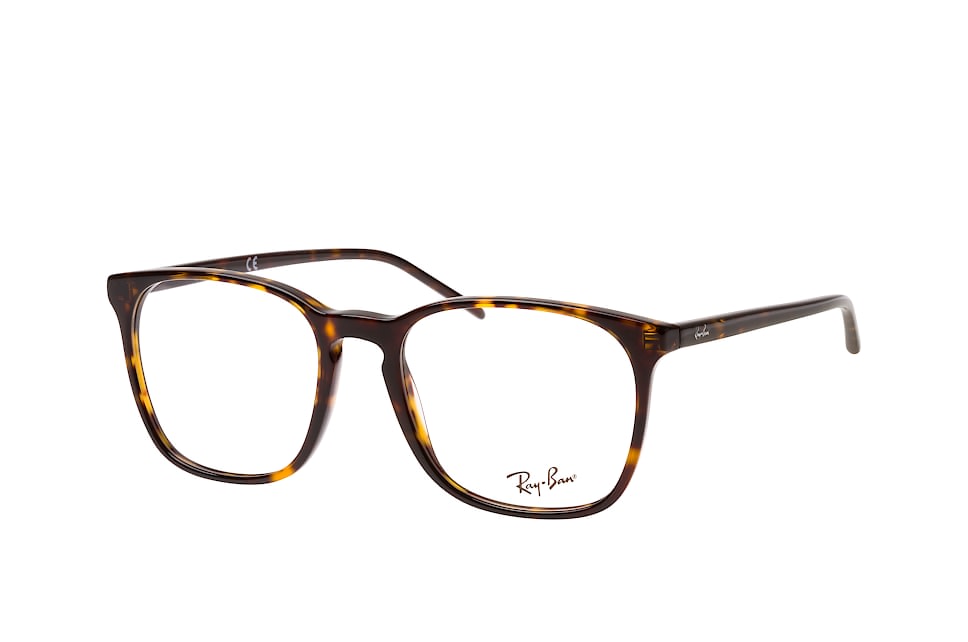 Ray-ban RX 5387 2012, Inkl. Gläser, Quadratische Brille, Herren Havana