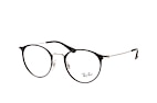 Ray-Ban RX 6378 2971 small Schwarz / SilberPerspektivenansicht Thumbnail