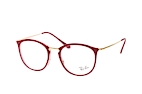 Ray-Ban RX 7140 5687 large Rot / GoldfarbenPerspektivenansicht Thumbnail