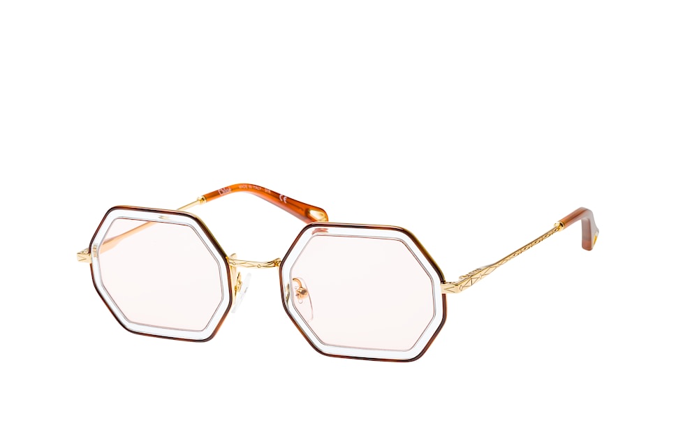 Chloé Tally CE 146S 251, Runde Sonnenbrille, Damen Goldfarben