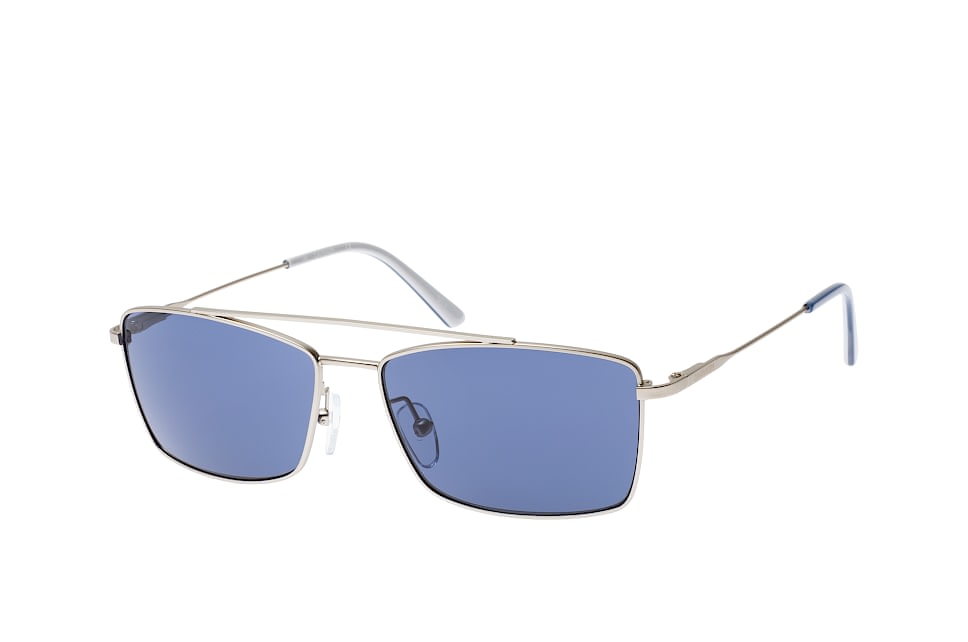 Calvin Klein CK 18117S 045, Quadratische Sonnenbrille, Herren, In Sehstärke Erhältlich Silber