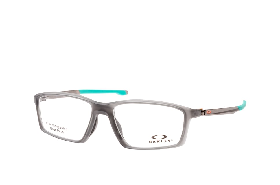 Oakley Chamber OX 8138 04, Inkl. Gläser, Rechteckige Brille, Herren Grau
