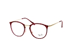 Ray-Ban RX 7140 2001 small Rood / Goudkleurig perspective view thumbnail