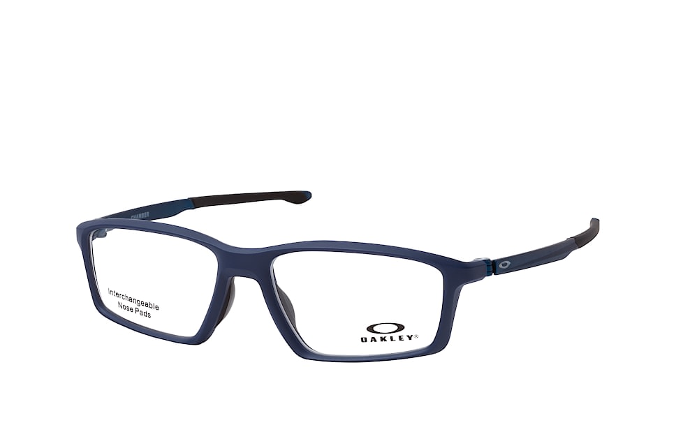 Oakley Chamber OX 8138 05, Inkl. Gläser, Rechteckige Brille, Herren Blau