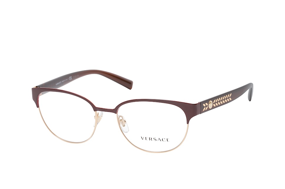 Versace VE 1256 1435, Inkl. Gläser, Cat Eye Brille, Damen Goldfarben