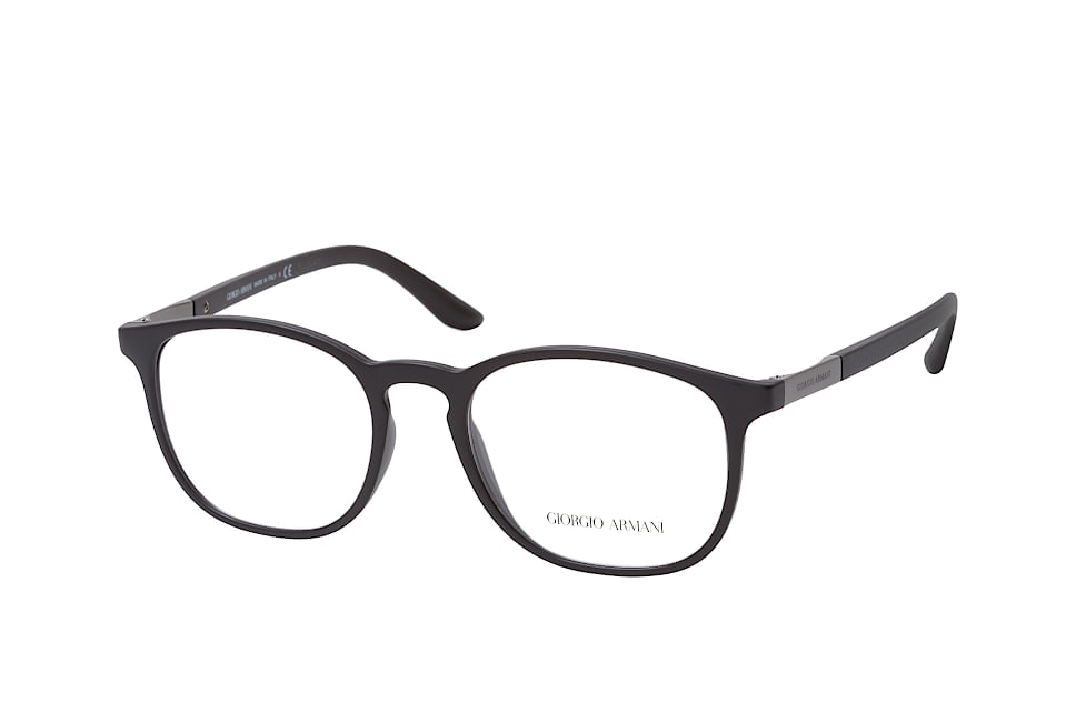 Giorgio Armani AR 7167 5001, Inkl. Gläser, Quadratische Brille, Herren Schwarz