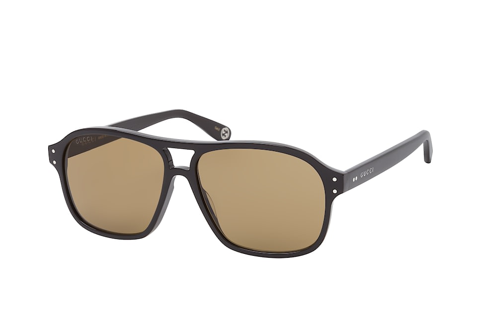 Gucci GG 0475S 001, Quadratische Sonnenbrille, Herren Schwarz