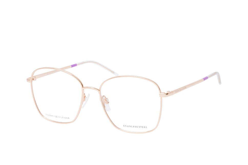 Tommy Hilfiger TH 1635 J5G, Inkl. Gläser, Quadratische Brille, Damen Goldfarben