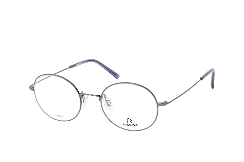 Rodenstock R 2616, Inkl. Gläser, Runde Brille, Herren Silber
