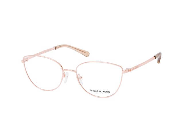 michael kors clear and rose gold glasses