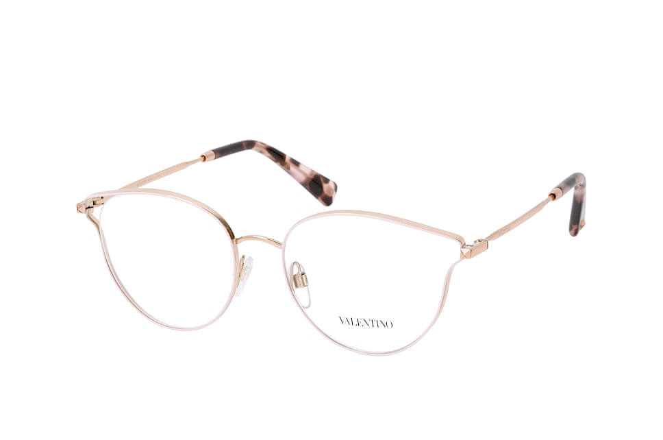 Valentino VA 1009 3030, Inkl. Gläser, Cat Eye Brille, Damen Goldfarben