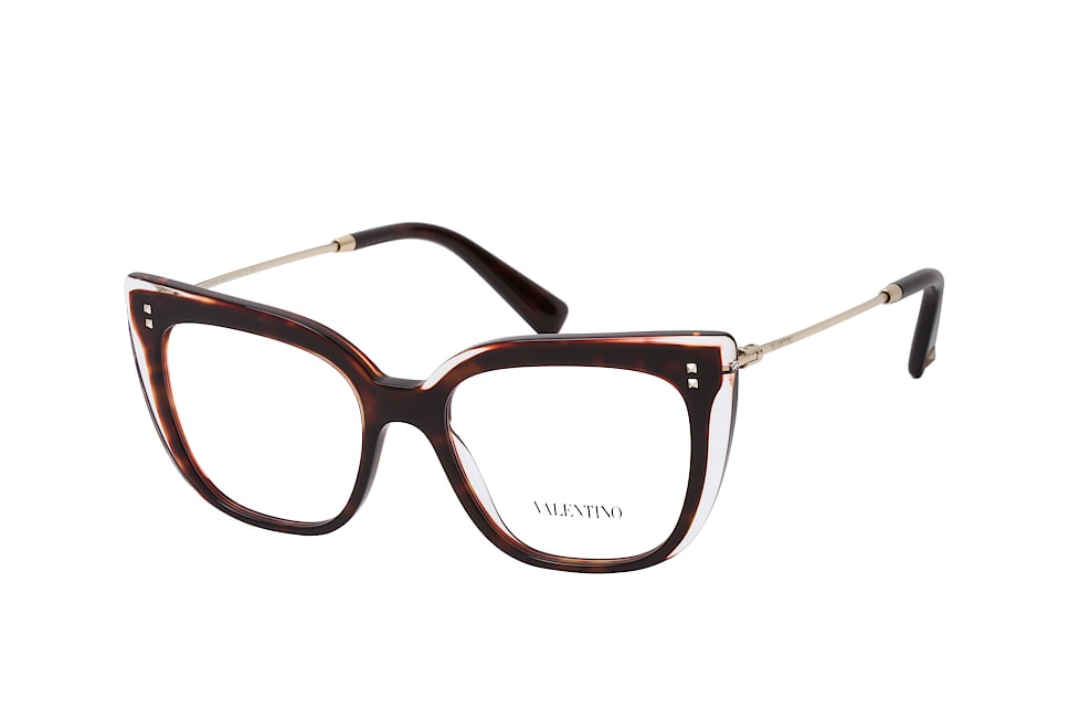 Valentino VA 3021 5087, Inkl. Gläser, Quadratische Brille, Damen Havana