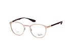 Ray-Ban RX 6355 2503 Dor&eacute; / Marron vue en perpective Thumbnail