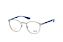 Ray-Ban RX 6355 2503 Argent / Bleu mini thumbnail