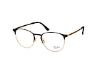 Ray-Ban RX 6375 2861 small Dor&eacute; / Noir vue en perpective Thumbnail