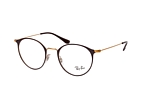 Ray-Ban RX 6378 2904 Marr&oacute;n / Dorado perspective view thumbnail
