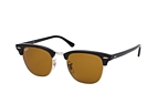 Ray-Ban Clubmaster RB 3016 W0365 small Schwarz / BraunPerspektivenansicht Thumbnail