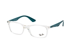 Ray-Ban RX 7047 5196 Transparent / Gr&uuml;nPerspektivenansicht Thumbnail
