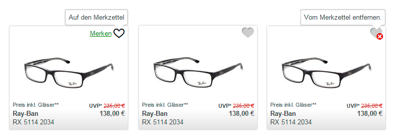 adding to favourites