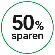 50% sparen